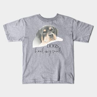 DOGS Heal my Soul - Rottweiler Kids T-Shirt